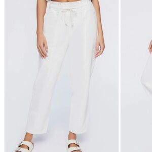 NWT Forever 21 Denim Drawstring Paperbag Pants